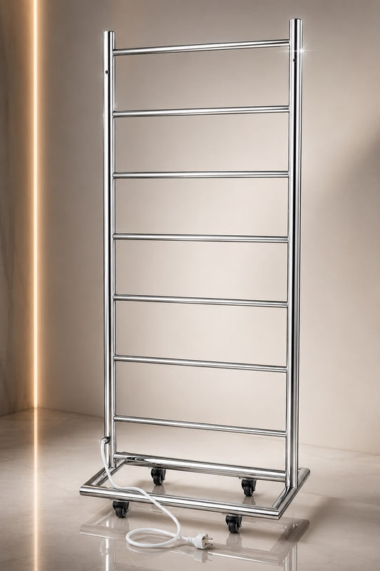Tee’s 8-Bar Floor Standing Heated Clothes Rail