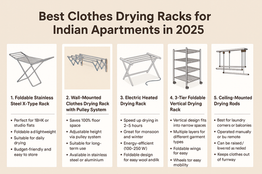 Best Clothes Drying Racks for Indian Apartments in 2025 | Smart Laundry Solutions
