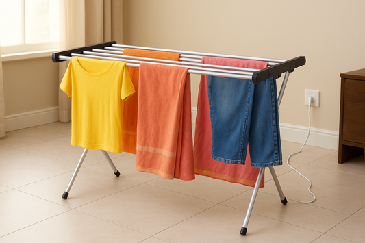 Heated clothes rail