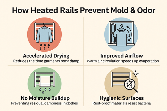 Prevent Mold in Laundry with Heated Rails | Fast Indoor Drying Tips India