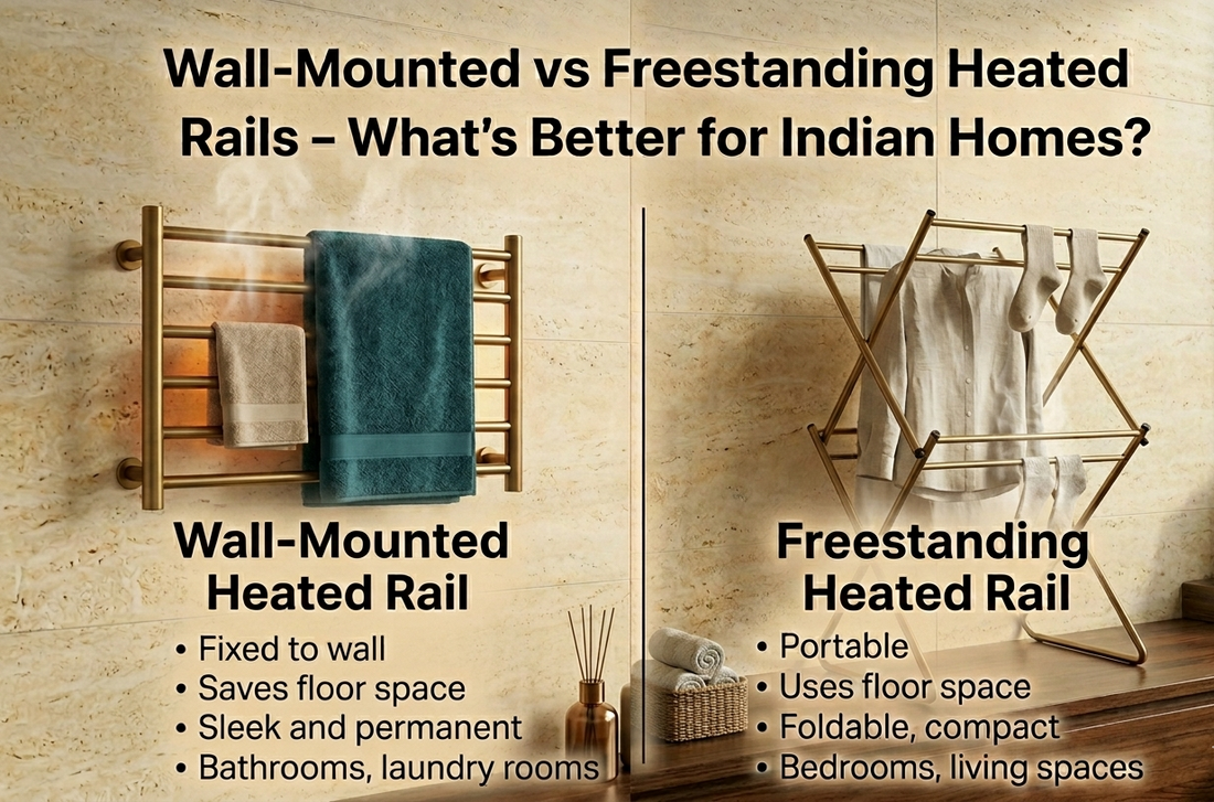 Wall-Mounted Heated Rail