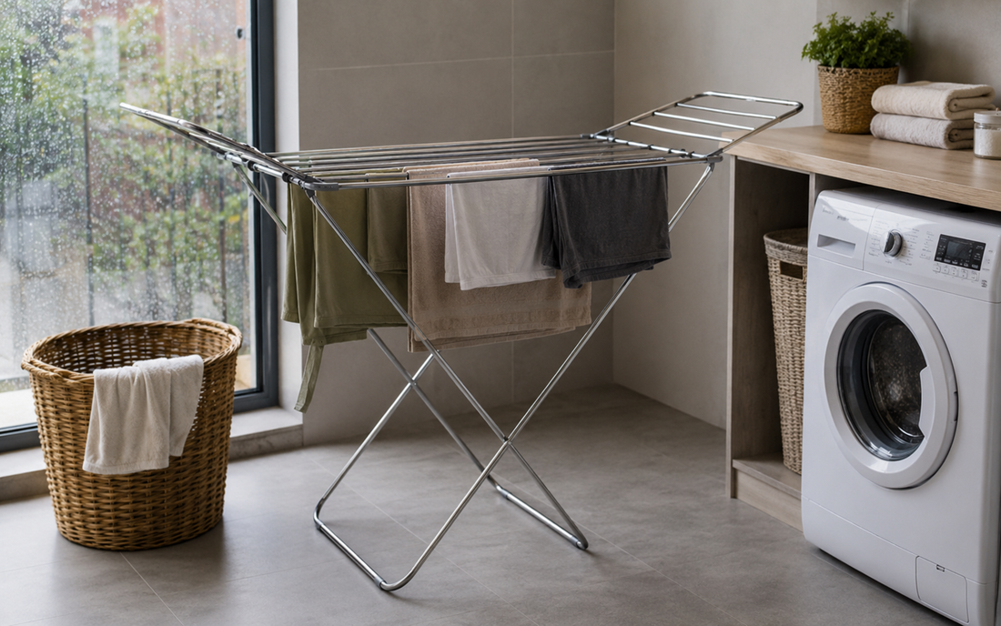  8-Bar Heated Drying Rack
