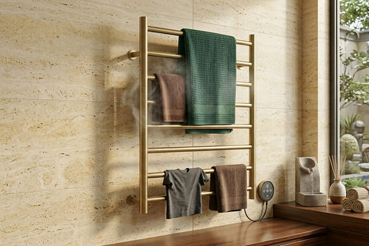 6-Bar Heated Clothes Rail Electrical Cloth Drying Stand