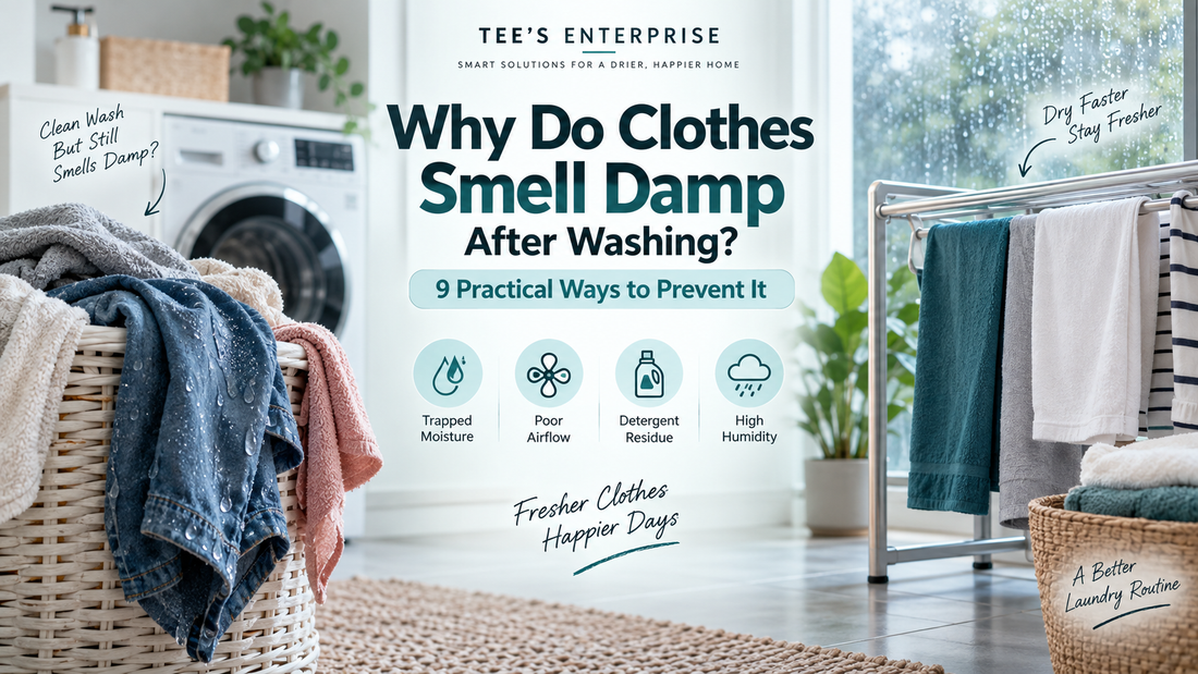 Why Clothes Smell Damp After Washing: 9 Easy Fixes