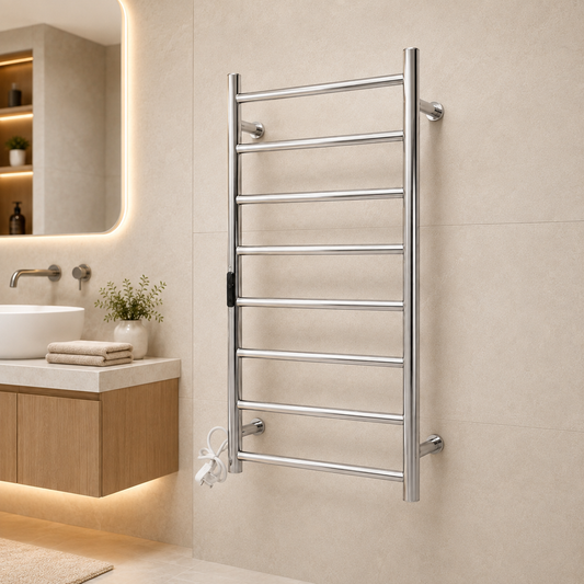 Tee’s 8-Bar Wall Heated Clothes Rail
